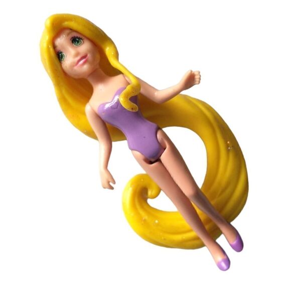 Magiclip Polly Pocket Tangled Rapunzel Doll Only Disney Princess Magic Clip Nude - Picture 6 of 16